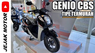 REVIEW  HARGA HONDA GENIO CBS HITAM  TIPE TERENDAH [upl. by Ekenna]