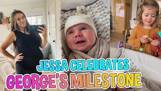 Jessa Duggar Celebrates Baby Georges Milestone  Heartwarming Moments and Birth Story [upl. by Soneson]