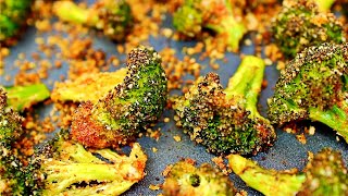 Easy Garlic Parmesan Roasted Broccoli Recipe  How to Roast Broccoli [upl. by Ecneitap]