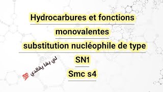 Hydrocarbures et fonctions monovalentes substitution nucléophile de type SN1 [upl. by Katharyn853]