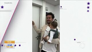 Paulo Vilhena se emociona ao visitar a filha recém nascida de Fernanda Paes Leme [upl. by Andree]