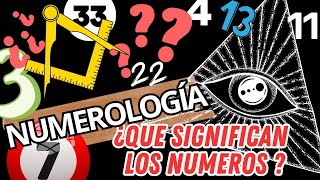 NUMEROLOGÍA  ¿EL SIGNIFICADO DE LOS NUMEROS PT1 [upl. by Menendez]