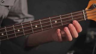 Basic Fretting Technique  Bass Guitar [upl. by Annawaj]