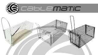 Trampa para ratas ratones roedores jaula metálica  distribuido por CABLEMATIC ® [upl. by Tereve]