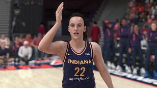 Indiana Fever vs Connecticut Sun  WNBA Playoffs Game 2 925 Full Game Highlights NBA 2K25 Sim [upl. by Lesak]