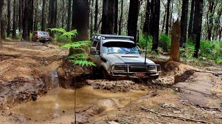 4WD at TOOLANGI Landcruiser COPS a BEATING 80 series Flooded amp TOWED HOME  Travel n 4x4 [upl. by Aihsel565]