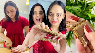 Making VIRAL DUBAI KUNAFA CHOCOLATE😋 Raw Video UNEDITED 🤫 dubaichocolate [upl. by Christye]