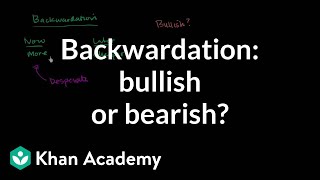 Backwardation bullish or bearish  Finance amp Capital Markets  Khan Academy [upl. by Godart]