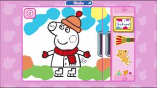 peppa pig mini games online painting with peppa malowanie z peppą gra [upl. by Roydd177]