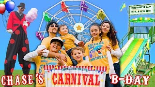 Chases 6th Birthday CARNIVAL Party FERRIS WHEEL ALL TO OURSELVES FUNnel V Vlog [upl. by Neddra]