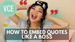 How to embed quotes like a BOSS  Essay tips  Lisa Tran [upl. by Barren541]