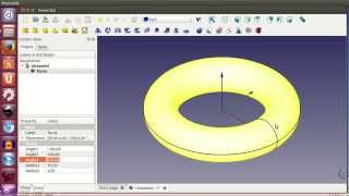 Tutorial de Freecad 1540 Usando toros [upl. by Anaujait]