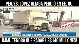 López Aliaga pierde en Estados Unidos y Municipalidad de Lima tendrá que pagar US 140 millones [upl. by Htebirol]