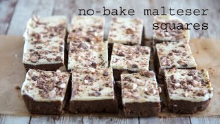 NoBake Malteser Squares  traybakes amp more [upl. by Klimesh]