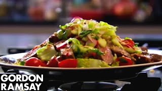 How to Cook Steak and Spicy Beef Salad Recipe  Gordon Ramsay [upl. by Zarah]