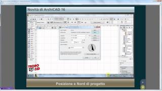 ArchiCAD 16 Tutorial Posizione e Nord di Progetto [upl. by Niac]