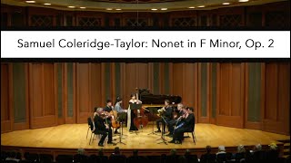 Samuel ColeridgeTaylor Nonet in F Minor Op 2 [upl. by Patience]