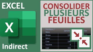 Consolider les données de plusieurs feuilles Excel [upl. by Mima]