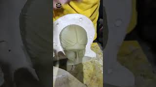 Silicone mold to fiber castingeasy making process [upl. by Nauqad]