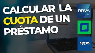 Como calcular la cuota de un préstamo  Tabla de amortización  PERU [upl. by Aseral]