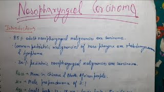 Nasopharyngeal Carcinoma ENT [upl. by Mor]