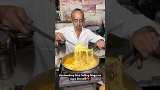 Hardworking Man Selling Maggi on Agra Street🥹❤️ Indian Street Food [upl. by Melinda194]