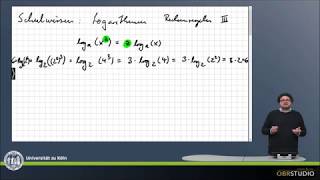 0034 Logarithmen Rechenregeln III [upl. by Adolphus196]