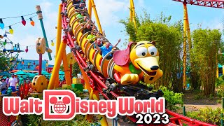 Slinky Dog Dash 2023  Disneys Hollywood Studios Rides 4K POV [upl. by Nediarb]