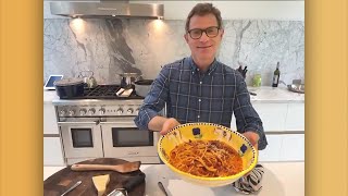 How To Make Bucatini allAmatriciana  Bobby Flay [upl. by Ocker]