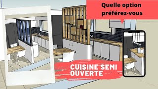 Cuisine semi ouverte semi fermée quelle option préférezvous [upl. by Jessamine]