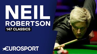 147 Classics Neil Robertson at The Welsh Open 2019  Snooker  Eurosport [upl. by Brigida347]