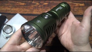 ASTROLUX EC01X Flashlight Kit Review 6800 Lumens Luminus SBT902 LED [upl. by Jenda337]