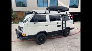 1987 Volkswagen Vanagon GL Westfalia  FOR SALE walk through [upl. by Clement]