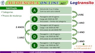 CATEGORIAS de HABILITAÇÃO  Para que serve cada categoria e prazos de mudança [upl. by Heer]