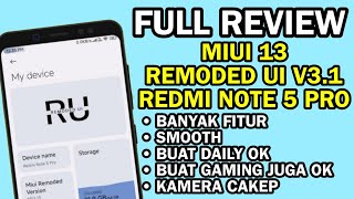 Full Review MIUI 13 Remoded Ui V31 Android 12 Redmi Note 5 Pro  Buat Daily OK Kalau Buat Gaming [upl. by Granoff]