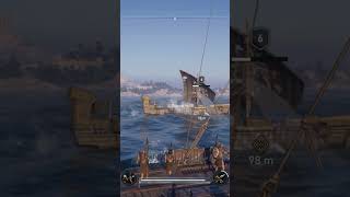 Destroy The Ship And Acquire Barnabass Shipment Assassins Creed Odyssey gaming shorts viral [upl. by Saideman]