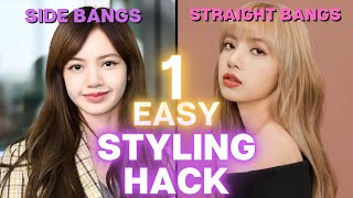 How to Blowdry your Bangs amp Fringe Tutorial EASY Hairstyling Hack [upl. by Juli423]