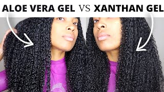 Aloe Vera Gel VS Xanthan Gel as Detanglers For Natural Hair  Which One is Better [upl. by Eboj44]