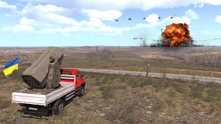 Russian Mi48 Kajman Armed Helicopters Destroyed by MK49 Spartan Missile  Arma 3 [upl. by Anailil]