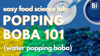 How To Make Popping Boba with Water Part 1 of Making Popping Boba 101 [upl. by Yelak]