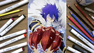 Drawing Suneater from my hero academia By using makers and pencils colours [upl. by Siffre634]