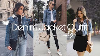 Denim Jacket Outfit Ideas For Women  ANUSH denimjackets [upl. by Edrock872]