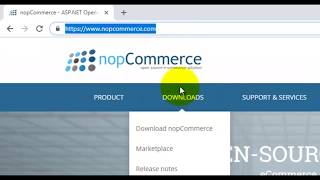 Installation of NOP Commerce on localhost [upl. by Ecirtnahc]