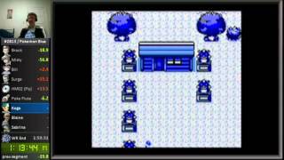 Pokemon Blue 157 Speedrun Glitchless Single Segment Speed Run [upl. by Swartz]