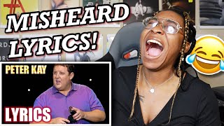 American Couple React First Time British Comedy Misheard Lyrics Peter Kay [upl. by Jory637]