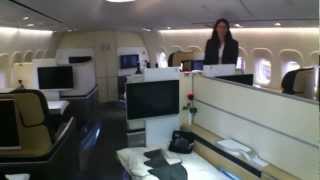 airlinersde Lufthansa 7478 Cabin Walkthrough [upl. by Kimberli]