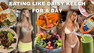 eating like Daisy Keech for a SMALL WAIST amp BIG BUTTlost 1 inch off my waist [upl. by Charlena]