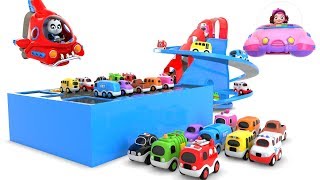 Toy Cars Parking Videos for KIDS  Assembly of Parking Track [upl. by Kilah972]