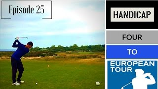 Handicap 4 to European Tour Hayling Island Practice Round [upl. by Ahsitul]