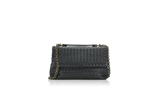 Bottega Veneta Nappa Intrecciato Small Olimpia Bag Dark Green [upl. by Drawde]